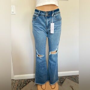 NWT INDIGO REIN JEAN HIIGH RISE FLARE SIZE 30/33